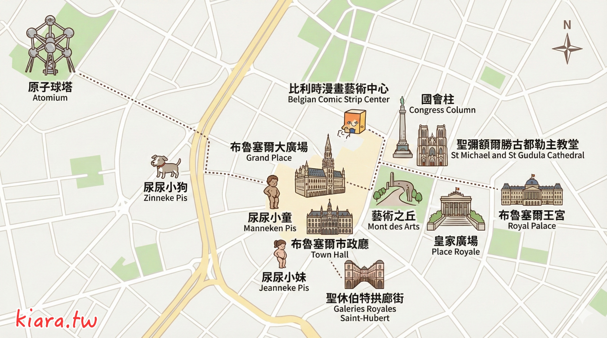 【比利時】布魯塞爾自由行全攻略:10大必去景點、交通住宿推薦、(附散步地圖) - 第3張圖 【比利時】布魯塞爾自由行全攻略:10大必去景點、交通住宿推薦、(附散步地圖)